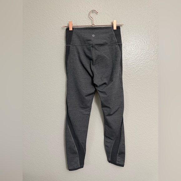 Lululemon Featherlight Tight Heathered Black - Picture 5 of 9